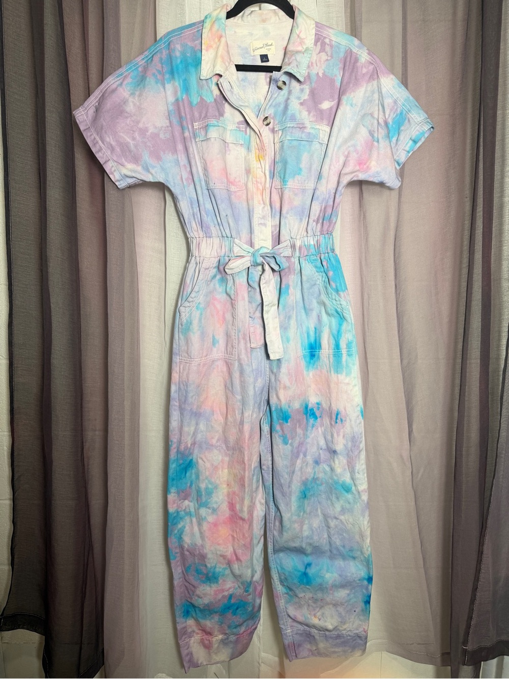 Ice Dyed One-Piece Jumpsuit - Pastel Multi